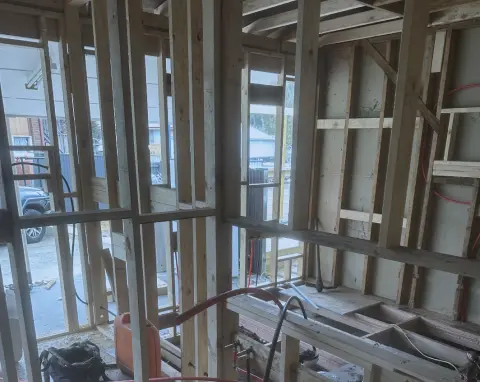 Framing inside wall